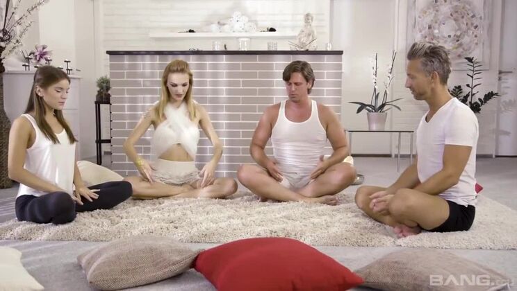 Evelina Darling's Threesome Adventure with Anal and Cumshot