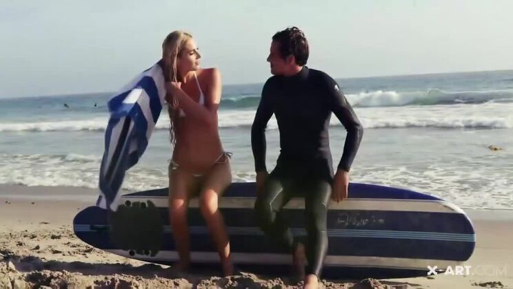[X-Art] - Surfing with a Beautiful Blonde - Kendall Rae