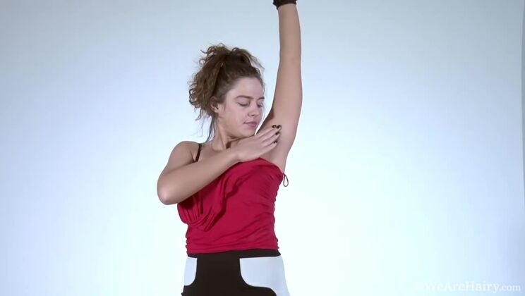 Hairy and Naked: Dominique's Intimate Striptease