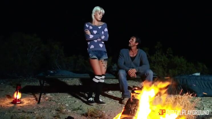 Blonde Bombshell Kleio Valentien Outdoor Adventure