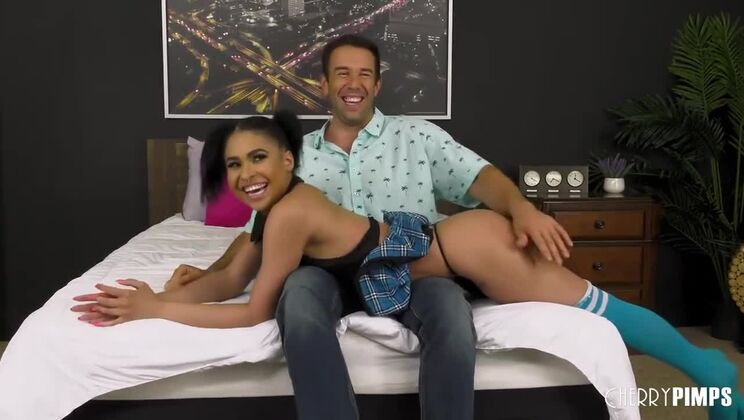 Live Spanking of Naughty Brunette Ryder Rey by Will Pounder