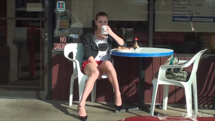 Brunette Kasey's Outdoor Adventure