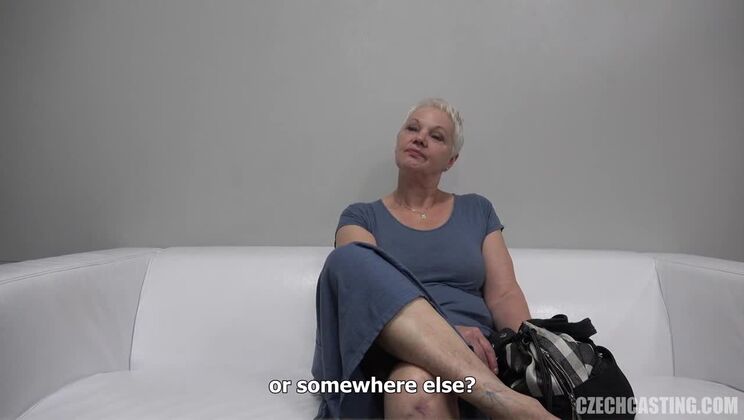 [CzechCasting] - Big Tit Granny Anna Plays