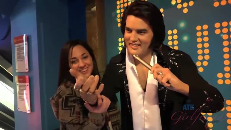 Brunette Cutie Amara Romani Pisses and Teases in the Shower