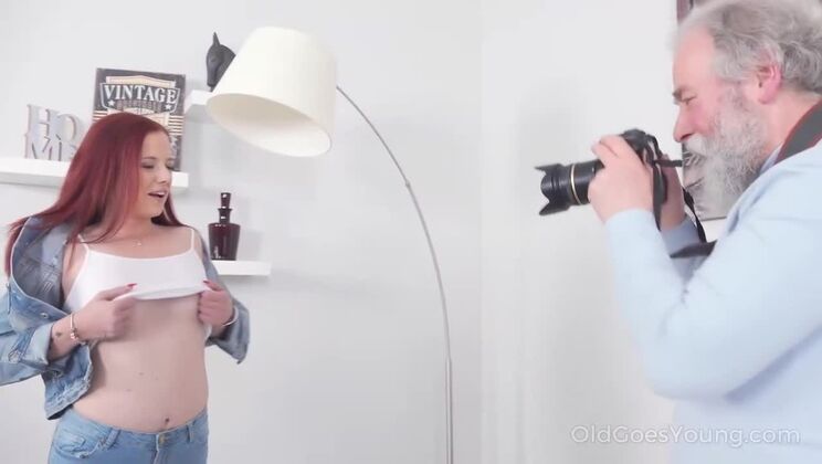 [OldGoesYoung] - Grandpa Tiffani Love Seduces Young Brunette Girl - Tiffani Love