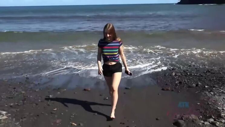 [ATKGirlfriends] - Niki Snow's Beachside Exhibitionist Excursion - Niki Snow