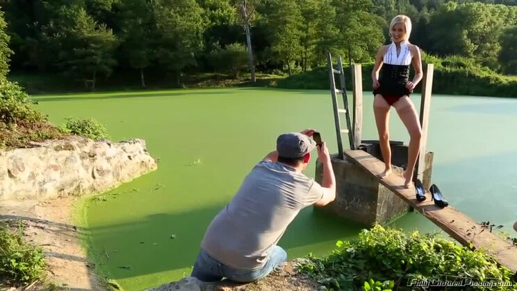 [Tainster] - Joana White in Stockings Outdoor Fuck - Oliver Trunk - Rita Fox