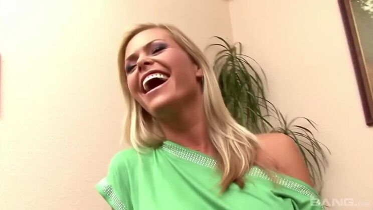 Blonde Masturbation Scene with Hairy Pussy