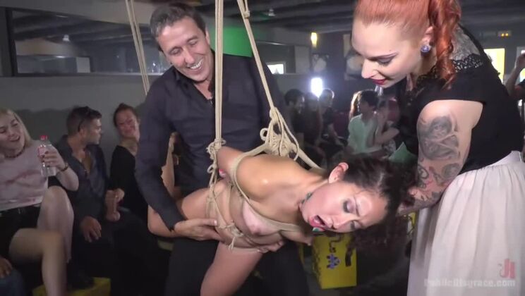 [PublicDisgrace] - Petite Melody Gets Anal and Humiliated - Juan Lucho - Steve Holmes - Melody Petite - Silvia Ruby