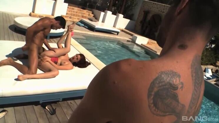 Outrageous Threesome with Mira Sunset and a Big Cock