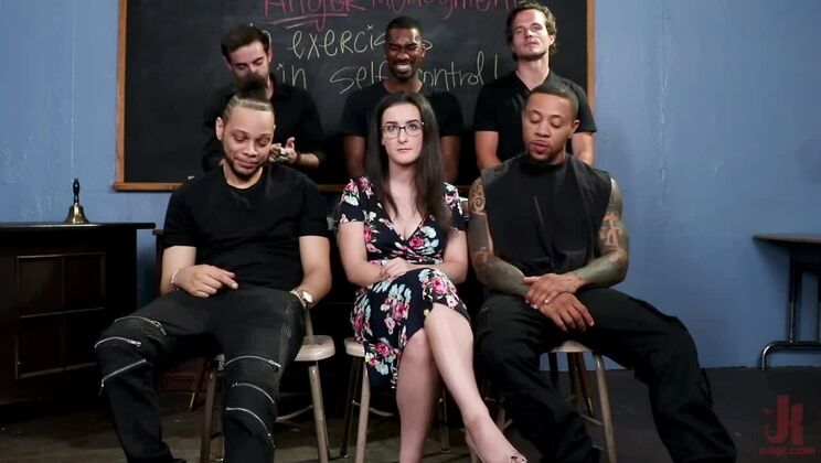 [BoundGangBangs] - German Brunette Lyra Lockhart Takes On Her Entire Class - Eddie Jaye - Donny Sins - Robby Echo - Jake Adams - Lyra Lockhart - Rod Jackson