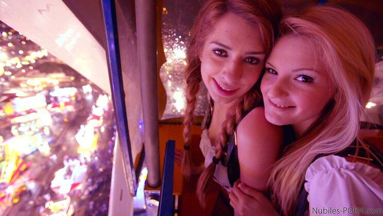 [NubilesPorn] - Outdoor Biergarten Titty Fuck - Joseline Kelly - Hope Harper