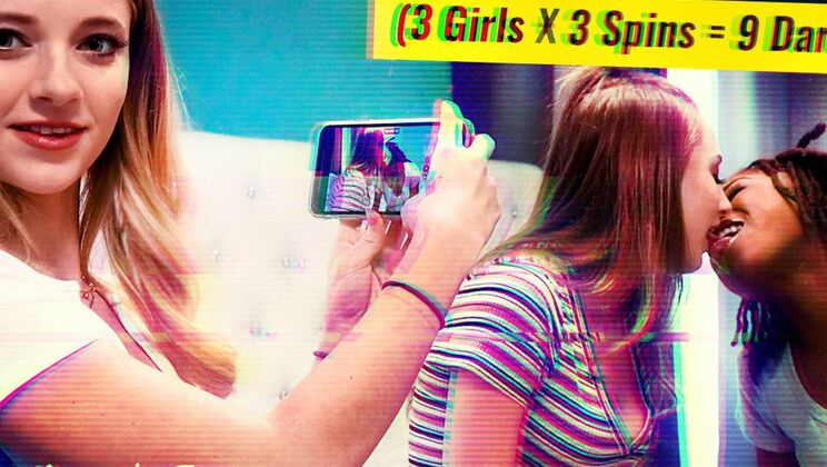 [SexTapeLesbians] -  Reality Check: 3 Hot Lesbians Take on the Epic DARE Wheel Challenge! - Riley Star - Kyler Quinn - Hazel Grace