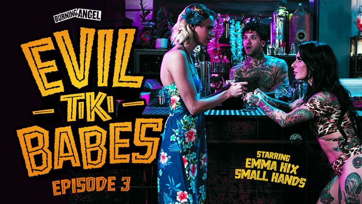 Evil Tiki Couple: Deepthroat Blonde Fun
