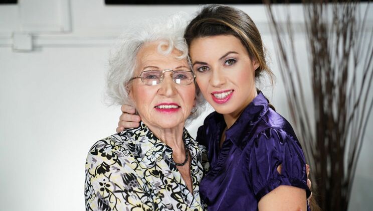 [OldYoungLesbianLove] - Fetish Granny Sex