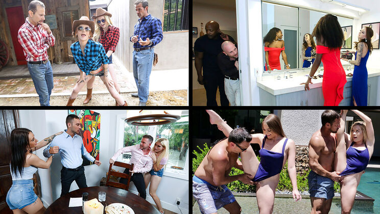 [DaughterSwap] - Foursome Stepdaughter Swap Comp - Riley Star - Katie Kush - Megan Hughes - Kenzie Madison