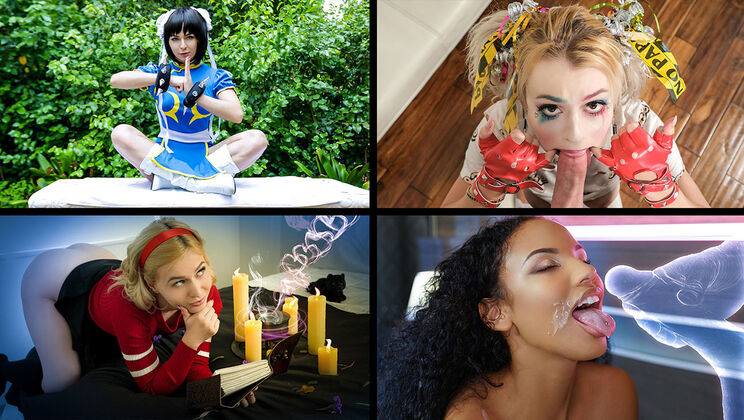 [TeamSkeetSelects] - Slutty Halloween Nights with Lily and Alexa - Bella Rose - Alexa Nova - Nova Cane - Lily Lane