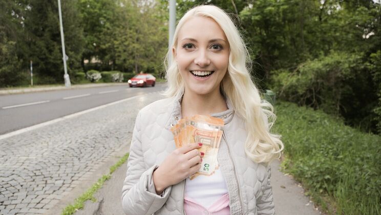 European Outdoor Sex with Blonde Helena