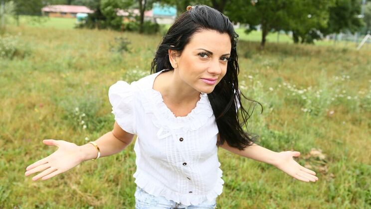 [PublicAgent] - Public Car Sex with Pretty Babe - Erik Everhard - Silvia Soprano