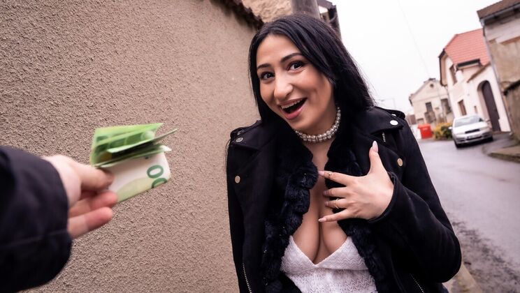 [PublicAgent] - European French Brunette with Big Tits Loves Missionary