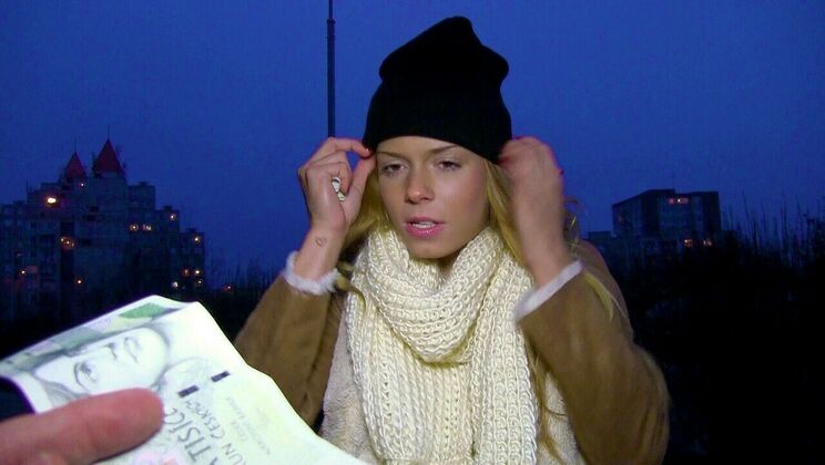 [PublicPickups] - Blonde Sucks Random Guy in Euro - Chrissy Fox