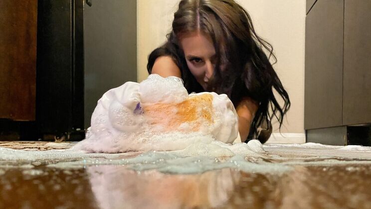 [RKPrime] - Latex Maid Sucks Big Cock in Bathroom - Aubree Valentine - Asher Valentine