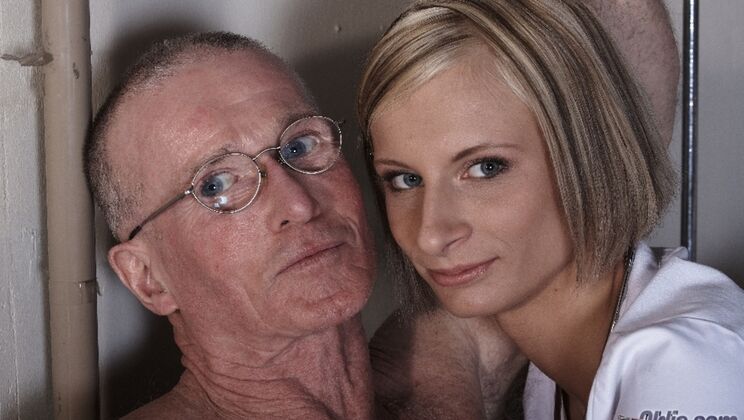 [Oldje] - Busty Blonde Nurse Seduces Doctor - John - Paris Pink