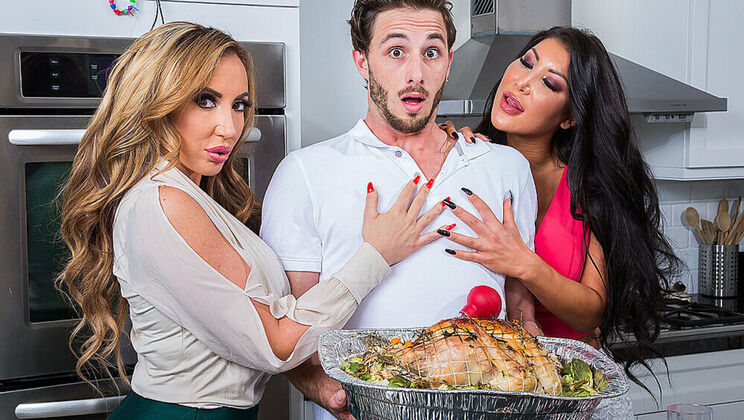 [MyFriend'sHotMom] - Asian MILF Richelle Ryan And August Taylor Share A Young Boy