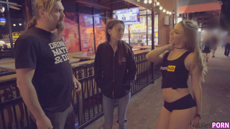 [NubilesUnscripted] - Wild Couple's Blowjob and Hardcore Escapade - Anya Olsen - Aria Haze