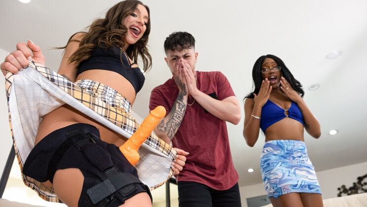 [Brazzers] - Big Tits Brunette Lacey London Gets Strap-On Fucked - Lacey London - April Olsen