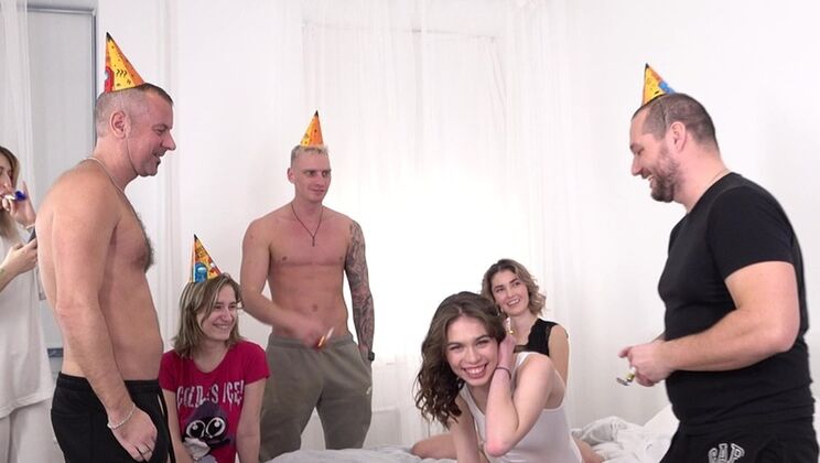 [VKStudio] - Sweet Angel and Bella Tornado's Rough Sex Birthday Bash