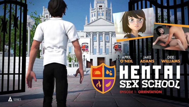 Animated Sex Romp at College with Horny Girls