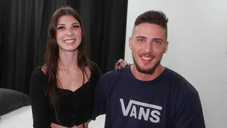 [HotGuysFuck] - Blue-Eyed Babe Violet Gains Goes Back for Black!