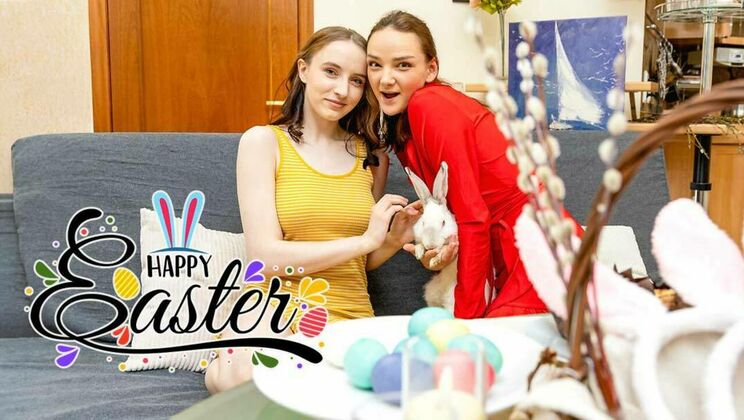 [ClubSweethearts] - Tattooed Teens: Easter Lesbian Lovers - Olivia Trunk - Erika Mori