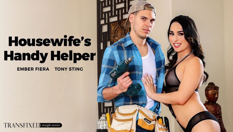 [Transfixed] - Gagging on Big Cock: A Housewife's Shemale Romp - Tony Sting - Ember Fiera
