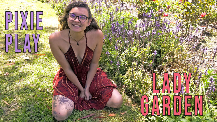 [GirlsOutWest] - Pixie's Solo Fingering in the Garden - Pixie Play