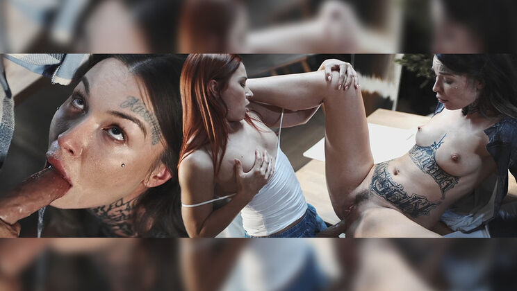 [FutanariXXX] - Bukkake Party at the Art Gallery