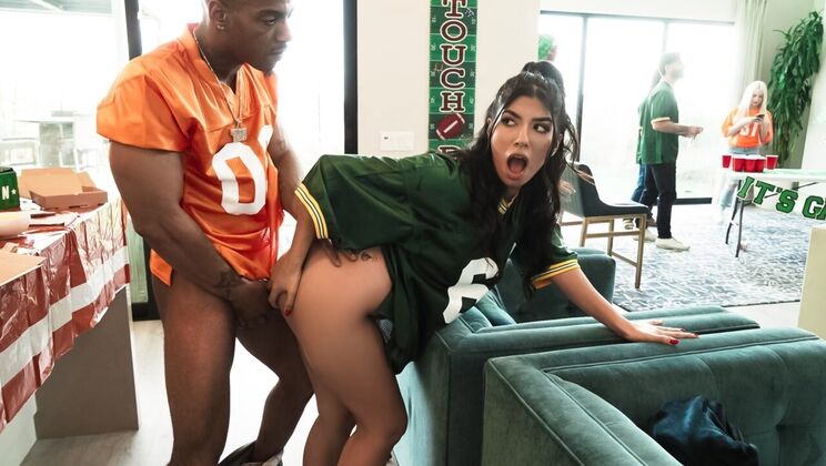 [RKPrime] - Asian Brunette Jasmine Sherni Gets Fucked Hard in Game Day Bump and Run - Mazee The Goat - Jasmine Sherni