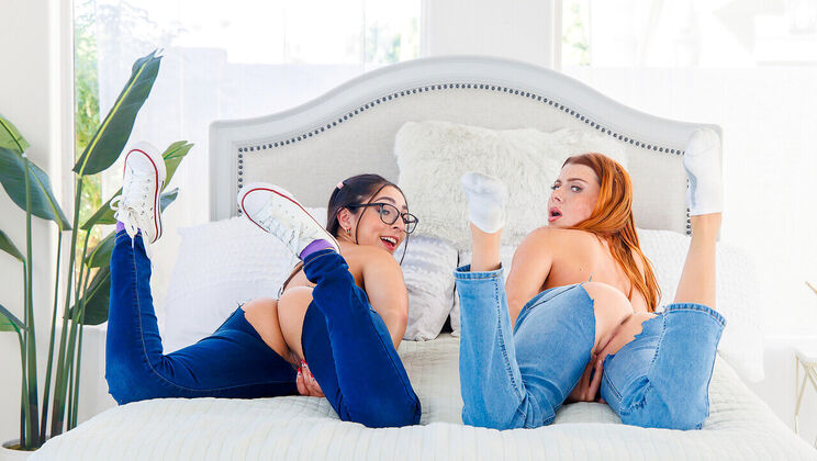 [StepSiblingsCaught] - Stepbro Fucks Us Hard - Redhead & Tan Lines Action - Victor Ray - Madison Wilde - Stella Luxx