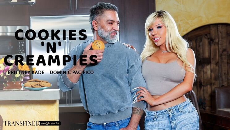 [Transfixed] - Blonde Shemale Brittney Kade Gets Fucked Rough & Creampied - Dominic Pacifico - Brittney Kade