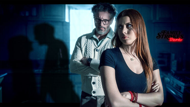 [FamilyStrokes] - Mike Mancini Pounds Skinny Redhead - Blowjob & Creampie - Mike Mancini - Stella Luxx