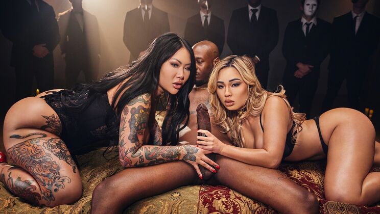 [Deeper] - Bare Witness: Blonde and Brunette Riding Deepthroat Fun