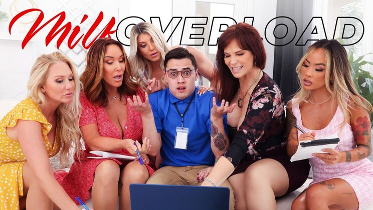[MILFOverload] - Big Tits MILF Alexis Malone Gets Nerdy Help - Syren De Mer - Alexis Malone - Juan Loco - Rachel Steele - Linda Lan - Taylor Wild
