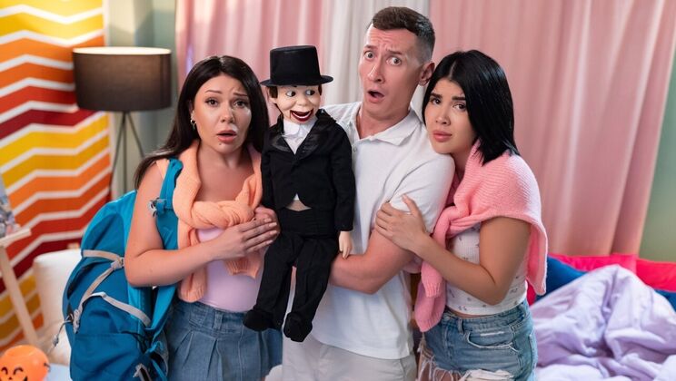 [FakeHostel] - Brunette Babes with Big Tits and Small Ass Fucking - Charlie Dean - Lady Dee - Lola Bratz