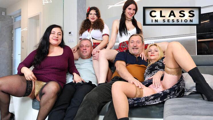 [GrandparentsX] - Mature Teachers and Young Students Wild Orgy - Blowjobs & Creampies - Lucas Knight - Mya Evans - Martin Bobes - Christina Santes - Melani Mendes - Rosie Smile