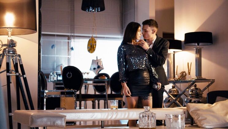 [Brazzers] - Liya Silver Titty Fuck and Cum on Tits Scene - Charlie Dean - Liya Silver