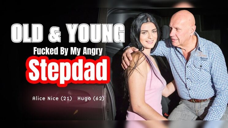Old Man Fucks Teen Hard After Car Breaks – Wet Pussy