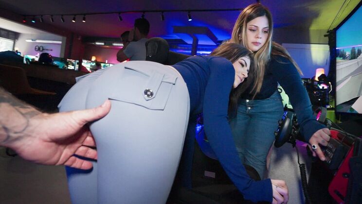 Handjob Fun at the Arcade with Kay Rhea and GI Joey