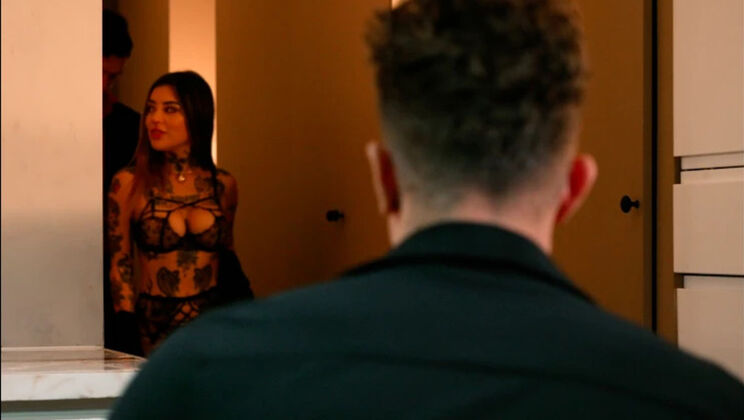 Wife in lace gets drilled - and I'm the peeping hubby