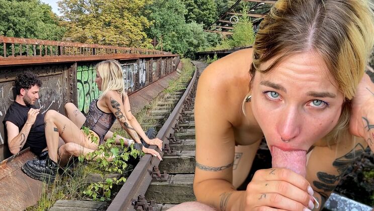 Urbex-Rated Public Fucking: Kitti & Uri Squirt and Moaning